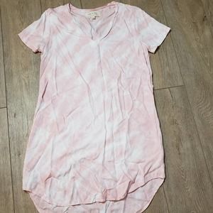 Stone & Cloth pink tie-dye dress size small